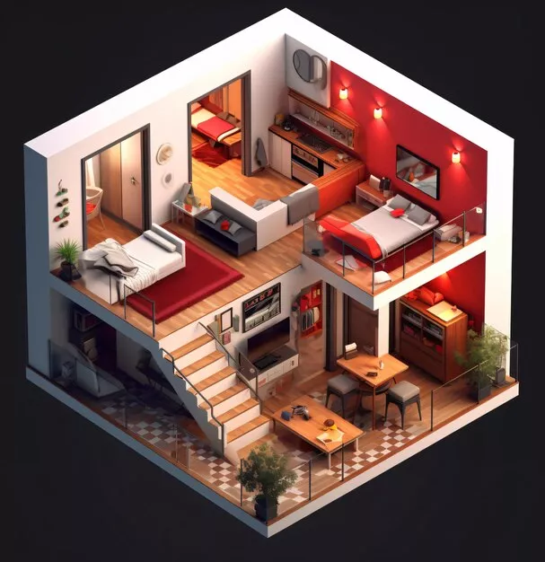 Interior Design and Space Planning, 3D Room Idea's 