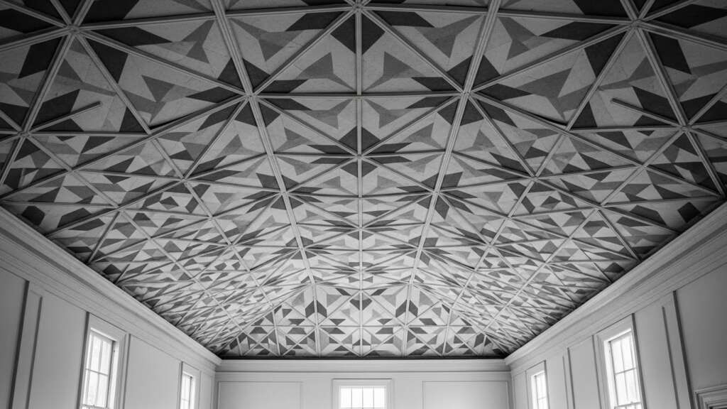 Black and White Living Room Roof