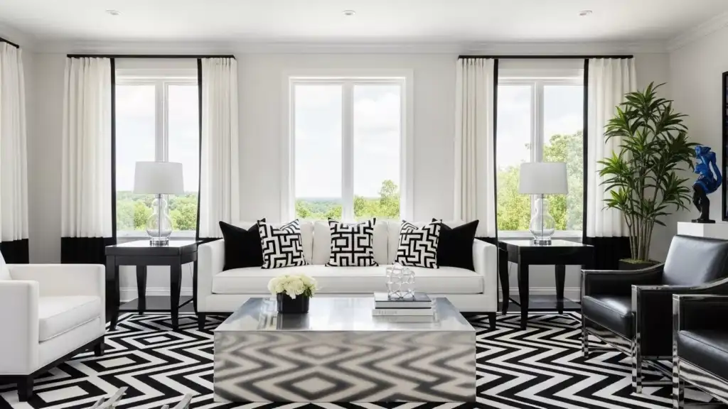Top 10 Black and White Living Room, Luxury Style & Design Ideas